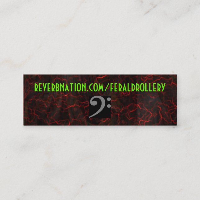 Tarjeta de Reverbnation FD (Anverso)