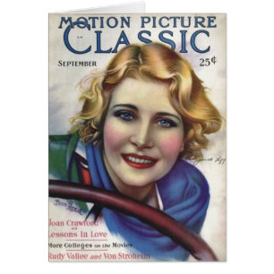 Tarjeta de revista de cine Jeanette Loff Vintage 1