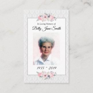 Tarjeta de rezo de fotos conmemorativa | La oració