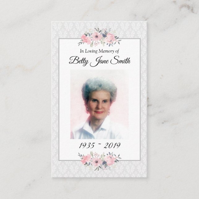 Tarjeta de rezo de fotos conmemorativa | La oració (Anverso)