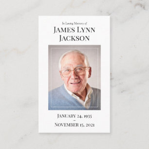 Tarjeta de rezo de fotos conmemorativa   Soy libre