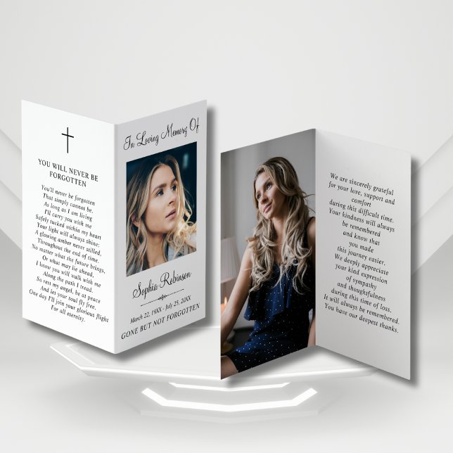 Tarjeta de rezo de la carpeta de fotos del funeral (Subido por el creador)