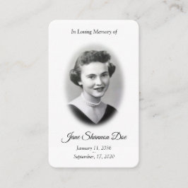 Tarjeta de rezo fotográfico | La 23.ª Tarjeta Memo