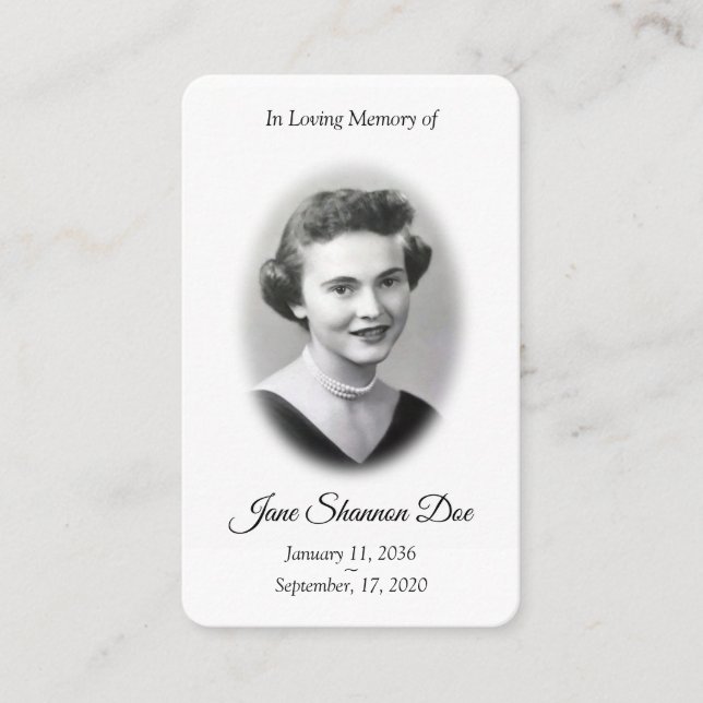 Tarjeta de rezo fotográfico | La 23.ª Tarjeta Memo (Anverso)