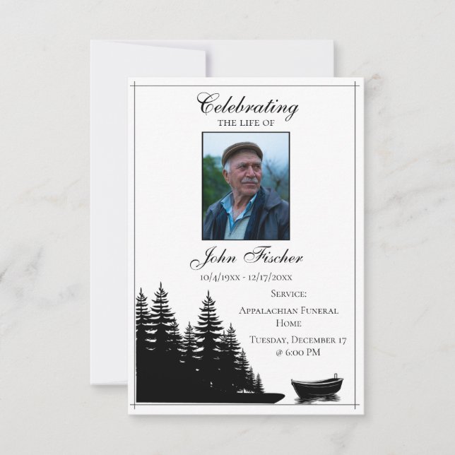 Tarjeta de rezo para fotos funerarias Verso de la  (Anverso)