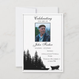 Tarjeta de rezo para fotos funerarias Verso de la 