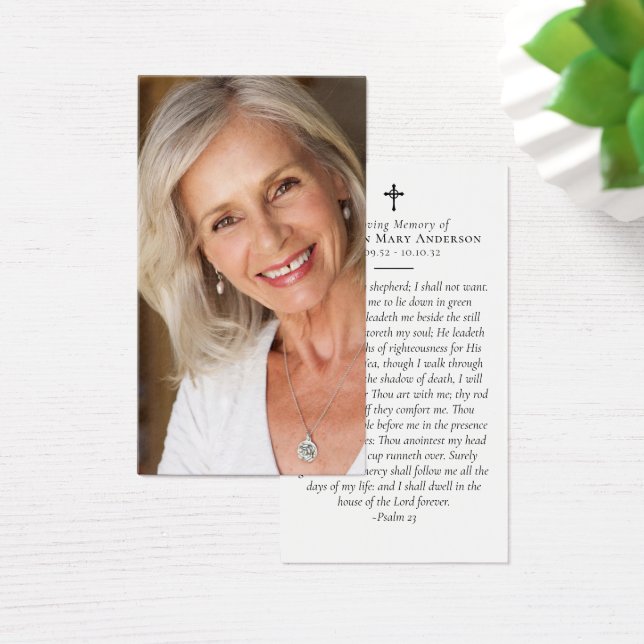 Tarjeta de rezo para memoria de fotos completa (Escritorio)