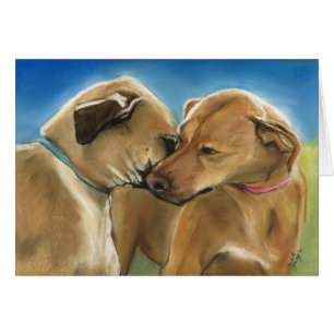 "Tarjeta de Rhodesian Ridgeback de la reunión de