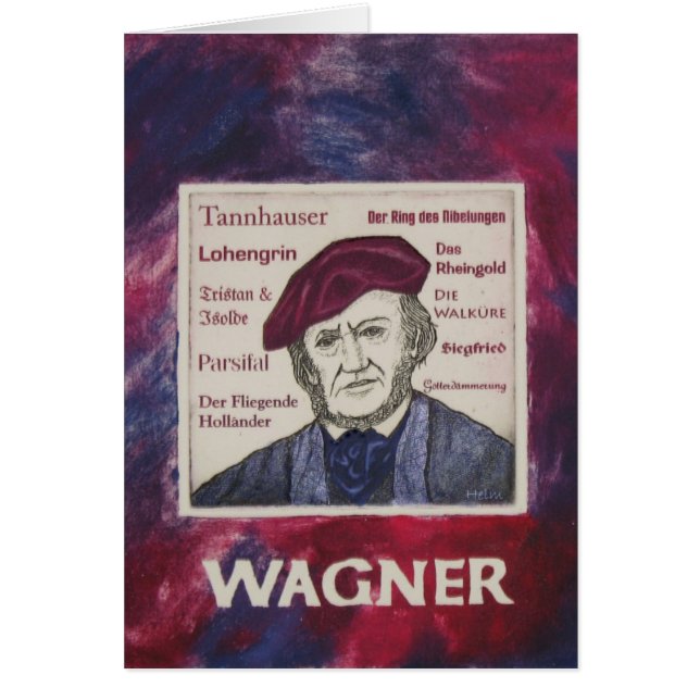 Tarjeta de Richard Wagner (Frente)