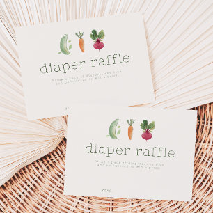 Tarjeta de Rifa de Pañales de Producción Local