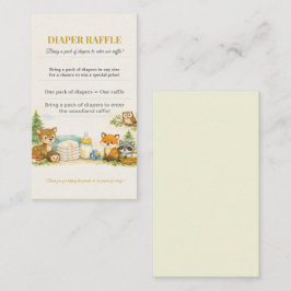 Tarjeta de Rifa de Pañales | Invitación de Baby Sh