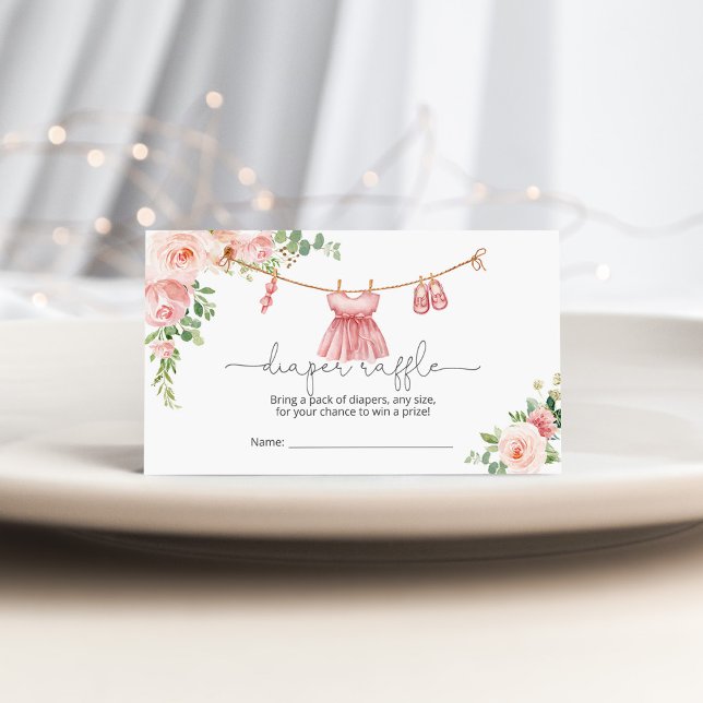 Tarjeta de rifa de pañales para bebé (Subido por el creador)