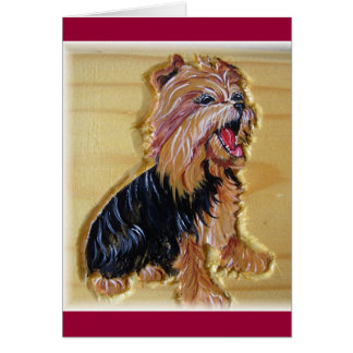 Tarjeta de risa de Yorkie
