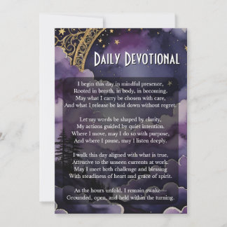 Tarjeta de Ritual de Bolsillo de Oración Pagana De