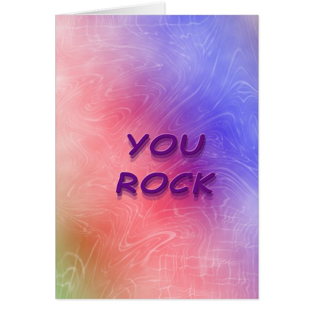 Tarjeta de rock (Frente)