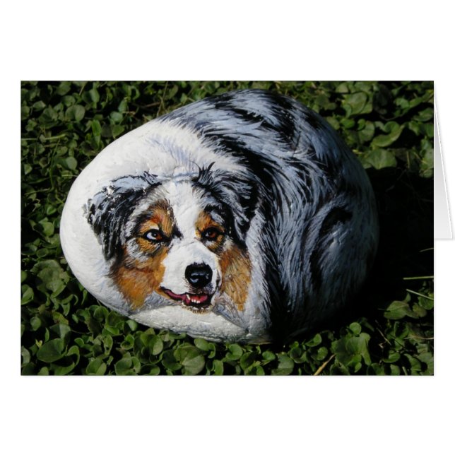 Tarjeta de rock para perros "Merlin" (Anverso (Horizontal))