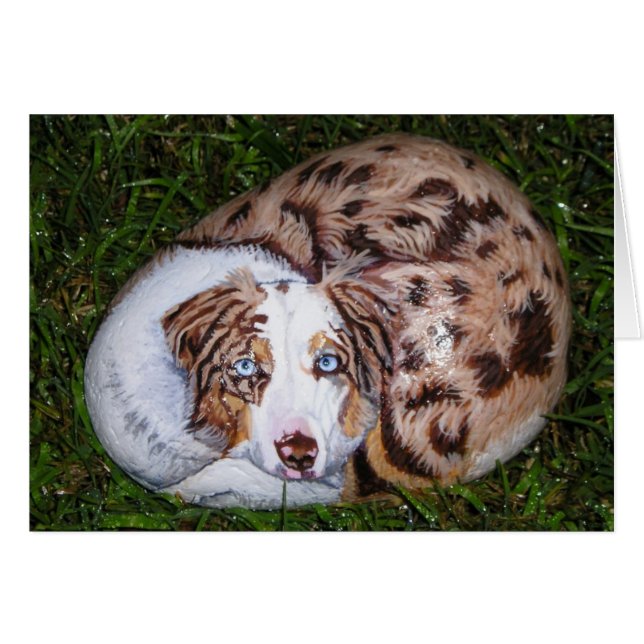 Tarjeta de rock para perros "Rusty" (Anverso (Horizontal))