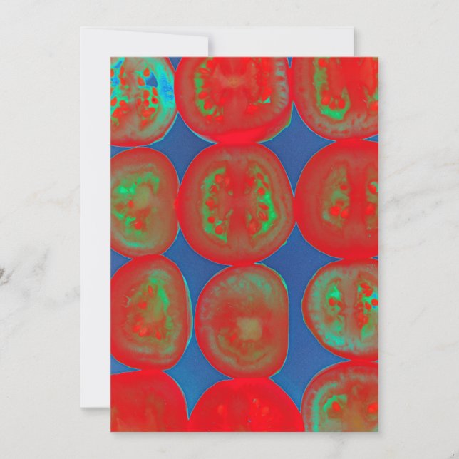 Tarjeta de rodaje de tomate (Anverso)