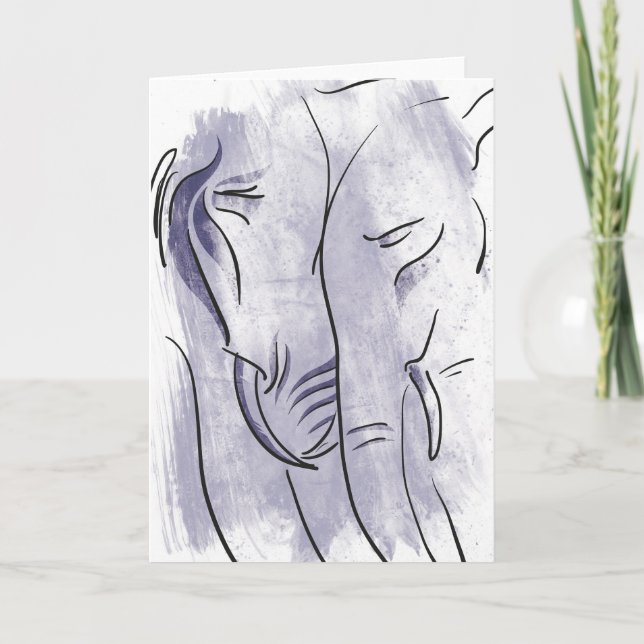 Tarjeta de Romance de Elefante (Anverso)