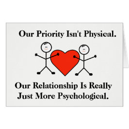 Tarjeta de Romance de Hombres Gays Sicológicos Fun