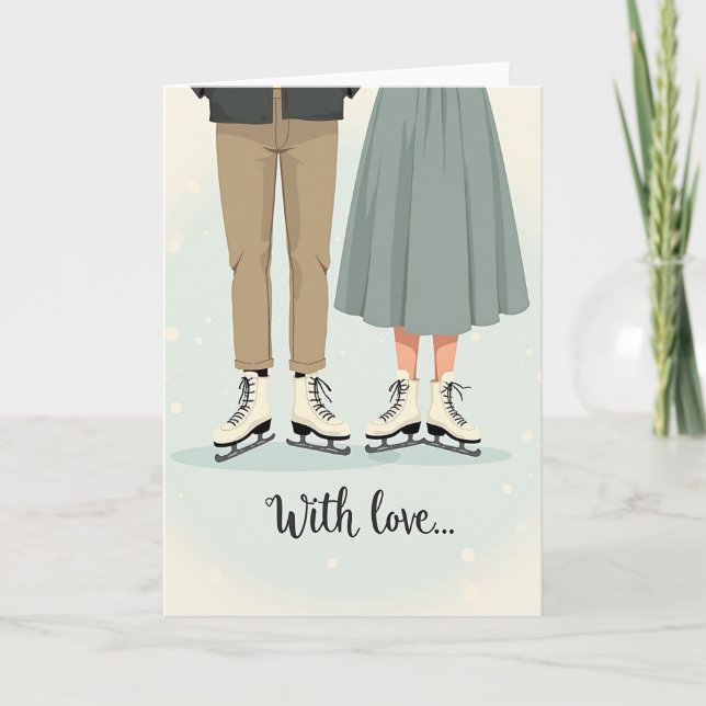 Tarjeta de Romance Invernal Sincero (Anverso)