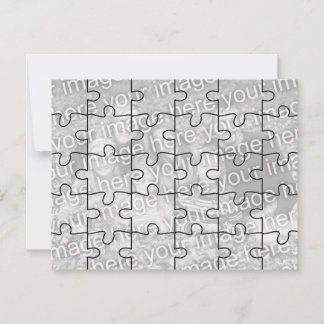 Tarjeta de rompecabezas de foto de personalizable