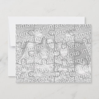 Tarjeta de rompecabezas de foto de personalizable