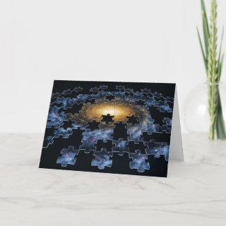 Tarjeta de rompecabezas de galaxia
