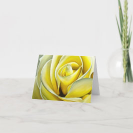 Tarjeta de rosa amarilla