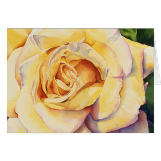Tarjeta de rosa amarilla
