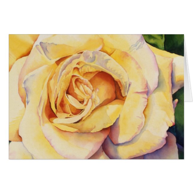 Tarjeta de rosa amarilla (Anverso (Horizontal))