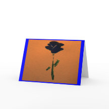 Tarjeta de Rosa azul de personalizable