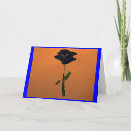 Tarjeta de Rosa azul de personalizable