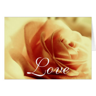 Tarjeta de Rosa de amor