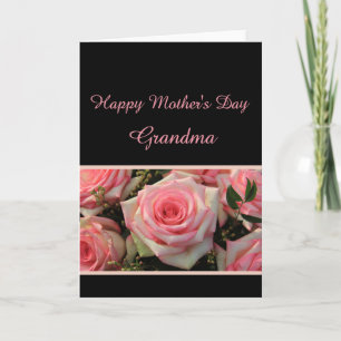 tarjeta de rosa de la abuela Feliz Día de la Madre