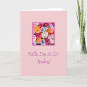 Tarjeta de rosa del Día de la Madre en España