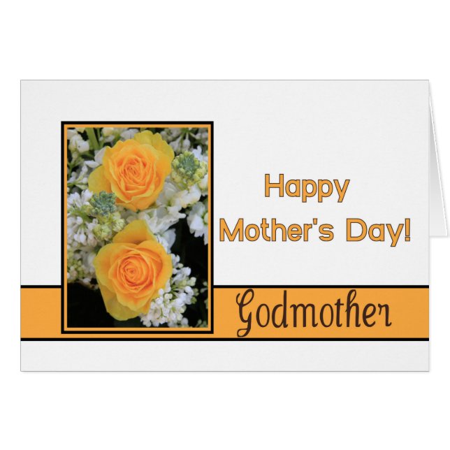 Tarjeta de rosa del Día de la Madre Feliz Madre (Anverso (Horizontal))
