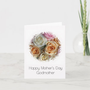 Tarjeta de rosa del Día de la Madre Feliz Madre