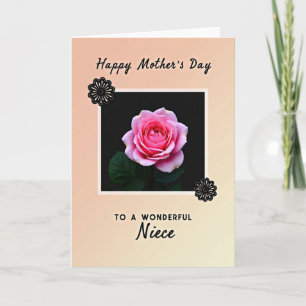 Tarjeta de Rosa del Día de la Sobrina Querida