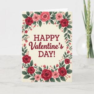 Tarjeta de Rosa del Día de San Valentín