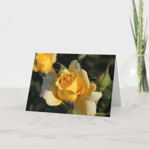 Tarjeta de Rosa Dorada