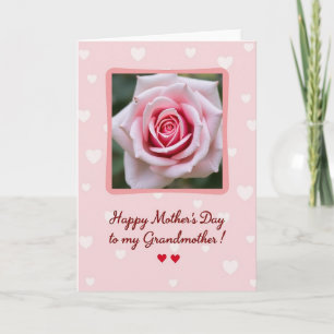 Tarjeta de Rosa Floral de Lunares