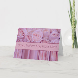 Tarjeta de rosa Foster Mom Happy Mother's Day