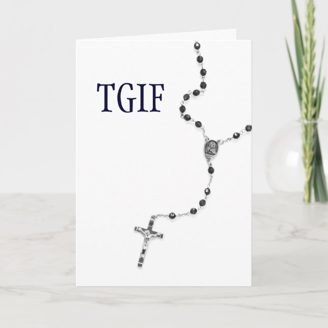 Tarjeta de Rosario TGIF (Anverso)