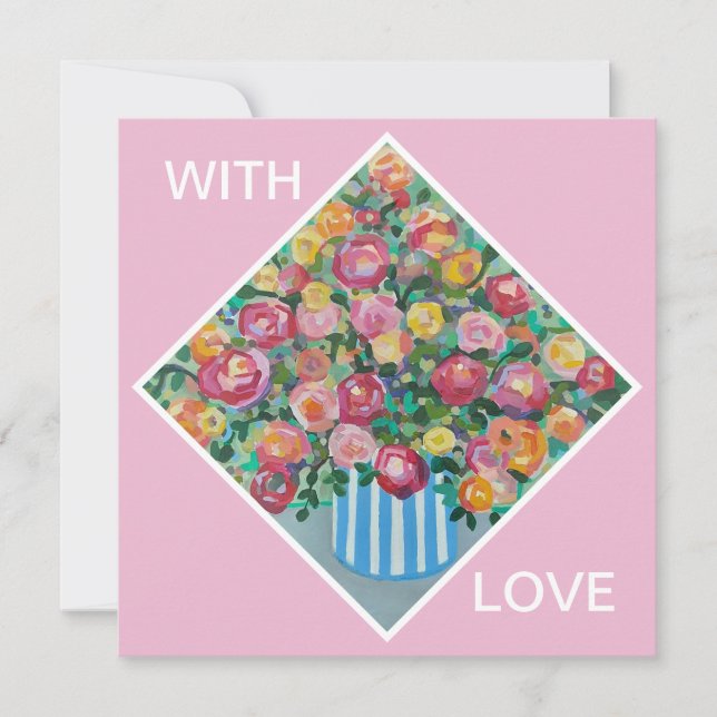 Tarjeta de rosas (Anverso)