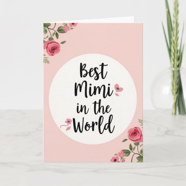 Tarjeta de Rosas Dulce Mimi (Anverso)