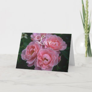 Tarjeta de Rosas Rosadas