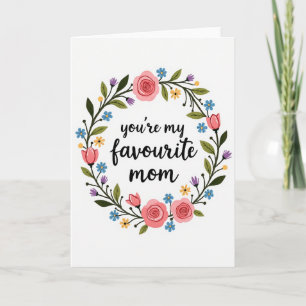 Tarjeta de Rosas y Tulipanes para la Mejor Mamá