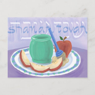 Tarjeta de Rosh Hashaná de Manzanas y Miel