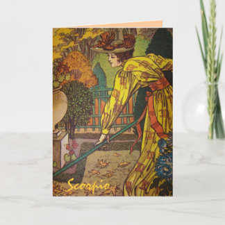 Tarjeta de Rótulo de astrología "Scorpio"